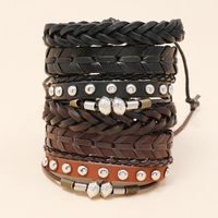 Neues Handgewebtes Kreatives 6-teiliges Lederarmband Aus Rindsleder main image 4