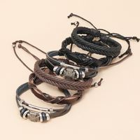 Simple Retro  Leather Bracelet main image 5