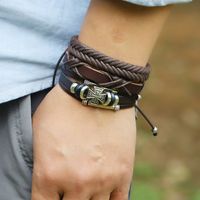 Simple Retro  Leather Bracelet main image 6