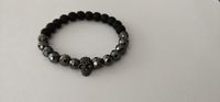 6mm Frosted Stone Crown Beaded Bracelet main image 4