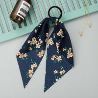 Chiffon Fabric Printing Ribbon Bow Hair Rope sku image 2