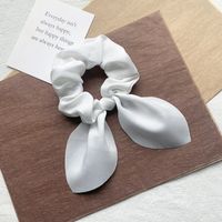 Retro Satin Bow Hair Scrunchies sku image 2