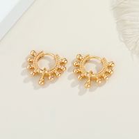 Gold Plating Grape Earrings sku image 1