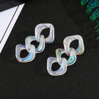 Transparent Acrylic Chain Earrings sku image 1