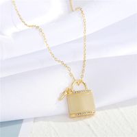 Korea Simple Lock Necklace sku image 2