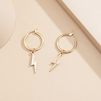 Simple Small Lightning Fashion Earrings sku image 1