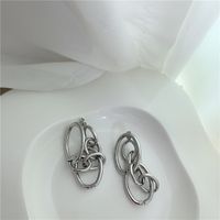 Metal Circles Tassel Earrings sku image 2