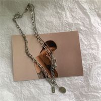 Collier Multicouche À Pendentif Lettre sku image 1