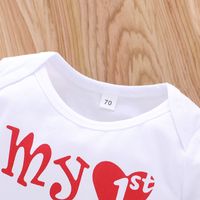 Cute Alphabet  Warm Infant Two-piece Baby Romper main image 3