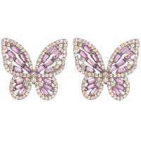 Simple Butterfly Diamond Earrings main image 3