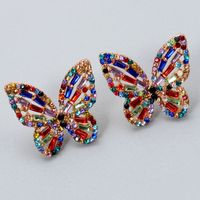 Simple Butterfly Diamond Earrings main image 4