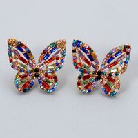 Simple Butterfly Diamond Earrings main image 5