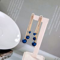 Simple Fashion Pearl Long Earrings main image 3