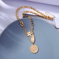 Star Pendant Double Layered Fashion Necklace main image 3