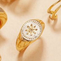 Fashion Knotted Eight-pointed Star Rings 8 Piece Set main image 5