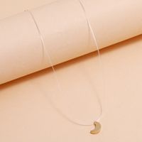 Mond Anhänger Transparente Meerjungfrau Linie Halskette main image 3