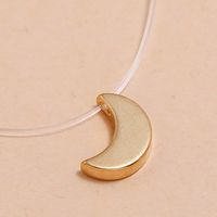 Moon Pendant Transparent Mermaid Line Necklace main image 5