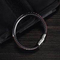 Retro Fashion Multi-layer Punk Braided Leather Bracelet main image 5