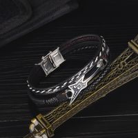 Retro Musical Instrument Multi-layer Leather Bracelet main image 4