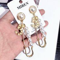 New Pin Pearl Exaggerated Earrings main image 5