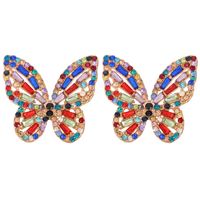 Simple Butterfly Diamond Earrings sku image 2