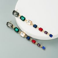 Fashion Multi-layer Alloy Diamond Earrings sku image 1