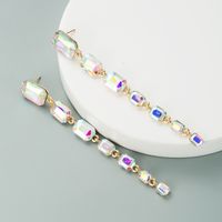 Fashion Multi-layer Alloy Diamond Earrings sku image 3