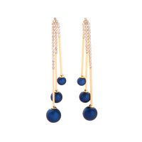 Simple Fashion Pearl Long Earrings sku image 1