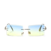 Retro Diamond Trim Transparent Glasses main image 3