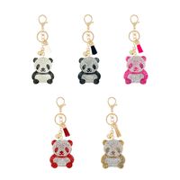 New Animal Series Korean Velvet Diamond Keychain main image 3