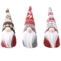 Snowflake Knitted Hat Forest Elderly Doll Christmas Decoration main image 3