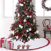 Christmas Ornaments Walnut Soldier Linen Tree Skirt main image 1