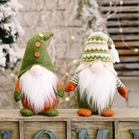 Christmas Knitted Non-woven Fabric Faceless Doll Decoration main image 1
