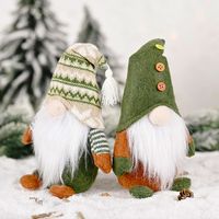 Christmas Knitted Non-woven Fabric Faceless Doll Decoration main image 6