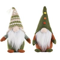 Christmas Knitted Non-woven Fabric Faceless Doll Decoration main image 3