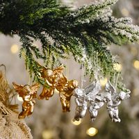 Gold And Silver Angel Pendant Christmas Tree Ornament main image 6
