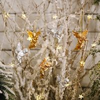 Gold And Silver Angel Pendant Christmas Tree Ornament main image 4