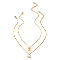 Retro Simple Double-layer Pearl Necklace main image 6