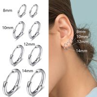 Simple  Stainless Steel Earrings main image 1
