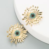 Alloy Diamond-studded Devil's Eye Earrings main image 5