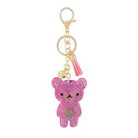 New Animal Series Korean Velvet Diamond Keychain sku image 3