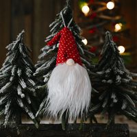 Muñeca Sin Rostro De Navidad Luminosa Pequeños Adornos De Árbol Colgante sku image 1