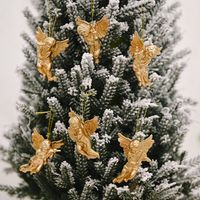 Gold And Silver Angel Pendant Christmas Tree Ornament sku image 1