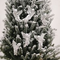 Gold And Silver Angel Pendant Christmas Tree Ornament sku image 2