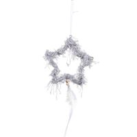 Plush Feather Five-pointed Star Pendant Christmas Decoration sku image 4