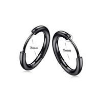 Simple  Stainless Steel Earrings sku image 5