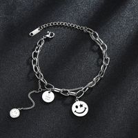 Smiley Titanium Steel Bracelet main image 1
