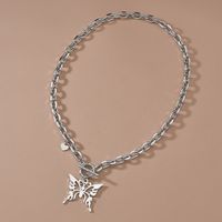 304 Stainless Steel Polishing Butterfly Necklace main image 4