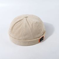 Blue Corduroy Landlord  Trendy  Hat sku image 1