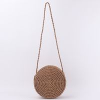 Beach Style Woven  Round Shoulder Bag main image 3